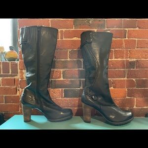 Miz Mooz Black Leather Boots